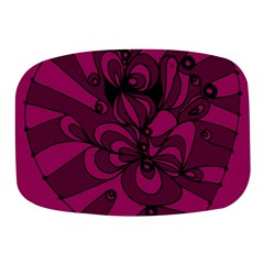 Aubergine Zendoodle Mini Square Pill Box by Mazipoodles