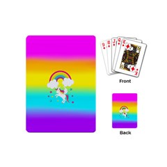 Unicorn Einhorn Licorne Playing Cards Single Design (mini) by gasi