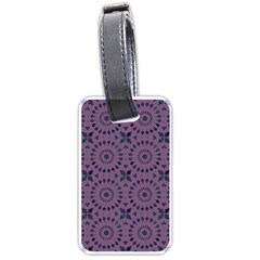 Kaleidoscope Scottish Violet Luggage Tag (one Side) by Mazipoodles