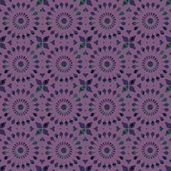 Kaleidoscope Scottish Violet Play Mat (square) by Mazipoodles