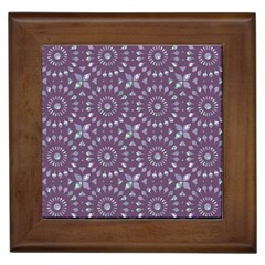 Kaleidoscope Plum Framed Tile