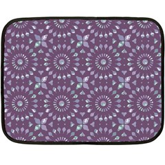 Kaleidoscope Plum Fleece Blanket (mini) by Mazipoodles