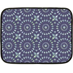 Kaleidoscope Deep Purple Fleece Blanket (mini) by Mazipoodles