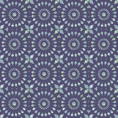 Kaleidoscope Deep Purple Play Mat (square) by Mazipoodles