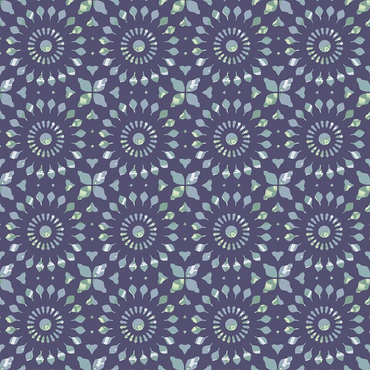 Kaleidoscope Deep Purple Play Mat (Rectangle)