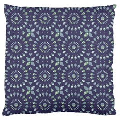 Kaleidoscope Deep Purple Large Flano Cushion Case (two Sides) by Mazipoodles