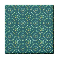 Kaleidoscope Hunter Green Tile Coaster