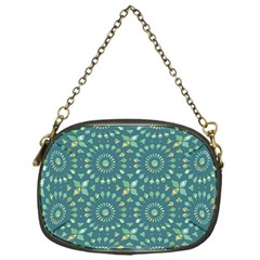 Kaleidoscope Hunter Green Chain Purse (one Side) by Mazipoodles