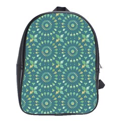 Kaleidoscope Hunter Green School Bag (large) by Mazipoodles