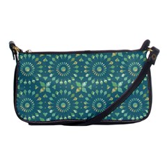 Kaleidoscope Hunter Green Shoulder Clutch Bag by Mazipoodles