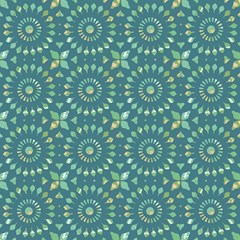 Kaleidoscope Hunter Green Play Mat (rectangle) by Mazipoodles