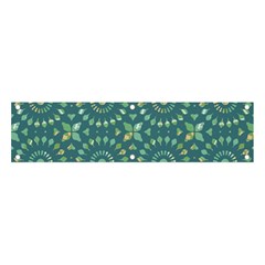 Kaleidoscope Hunter Green Banner And Sign 4  X 1  by Mazipoodles