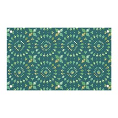 Kaleidoscope Hunter Green Banner And Sign 5  X 3  by Mazipoodles