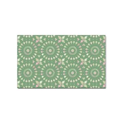 Kaleidoscope Peaceful Green Sticker Rectangular (100 Pack) by Mazipoodles