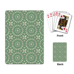 Kaleidoscope Peaceful Green Playing Cards Single Design (rectangle) by Mazipoodles