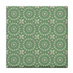 Kaleidoscope Peaceful Green Face Towel by Mazipoodles