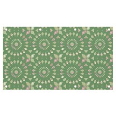 Kaleidoscope Peaceful Green Banner And Sign 7  X 4  by Mazipoodles