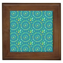 Kaleidoscope Jericho Jade Framed Tile