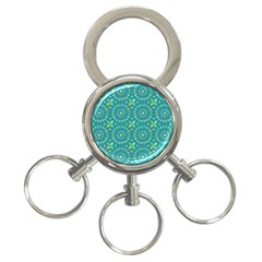 Kaleidoscope Jericho Jade 3-ring Key Chain by Mazipoodles