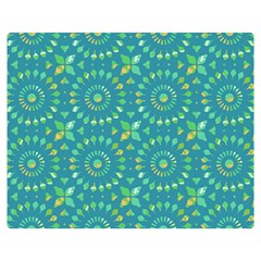 Kaleidoscope Jericho Jade Double Sided Flano Blanket (medium) by Mazipoodles