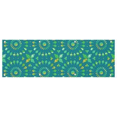 Kaleidoscope Jericho Jade Banner And Sign 9  X 3  by Mazipoodles