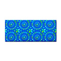 Kaleidoscope Blue Hand Towel by Mazipoodles