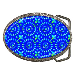 Kaleidoscope Royal Blue Belt Buckles by Mazipoodles