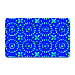 Kaleidoscope Royal Blue Magnet (rectangular) by Mazipoodles