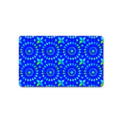 Kaleidoscope Royal Blue Magnet (name Card) by Mazipoodles