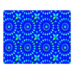 Kaleidoscope Royal Blue Double Sided Flano Blanket (large) by Mazipoodles