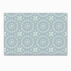 Kaleidoscope Duck Egg Postcard 4 x 6  (pkg Of 10) by Mazipoodles