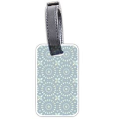 Kaleidoscope Duck Egg Luggage Tag (one Side) by Mazipoodles