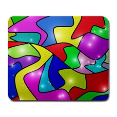 Colorful Abstract Art Large Mousepad by gasi