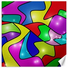 Colorful Abstract Art Canvas 20  X 20  by gasi