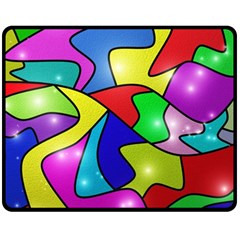 Colorful abstract art Fleece Blanket (Medium)