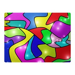 Colorful Abstract Art Double Sided Flano Blanket (mini) by gasi