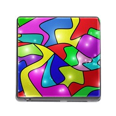 Colorful Abstract Art Memory Card Reader (square 5 Slot) by gasi