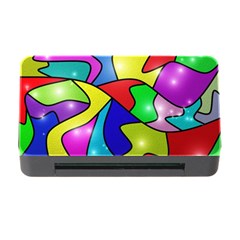 Colorful Abstract Art Memory Card Reader With Cf
