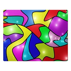 Colorful Abstract Art Flano Blanket (large) by gasi