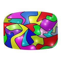 Colorful Abstract Art Mini Square Pill Box