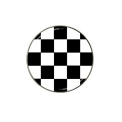 Grid-domino-bank-and-black Hat Clip Ball Marker (10 Pack) by BangZart
