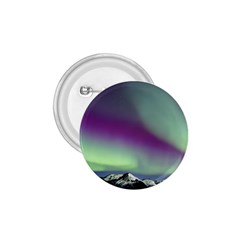 Aurora Stars Sky Mountains Snow Aurora Borealis 1 75  Buttons by Uceng