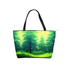 Anime Forrest Nature Fantasy Sunset Trees Woods Classic Shoulder Handbag by Uceng