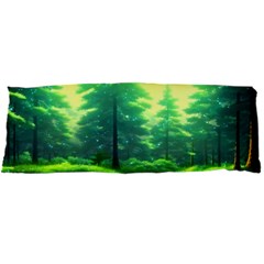 Anime Forrest Nature Fantasy Sunset Trees Woods Body Pillow Case Dakimakura (two Sides) by Uceng