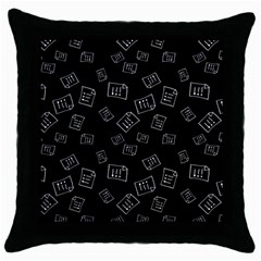 Background Graphic Wallpaper Decor Backdrop Art Throw Pillow Case (black)