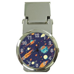 Space Galaxy Planet Universe Stars Night Fantasy Money Clip Watches by Uceng