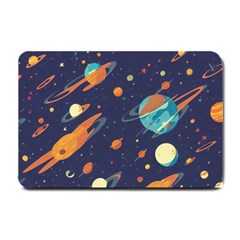 Space Galaxy Planet Universe Stars Night Fantasy Small Doormat by Uceng