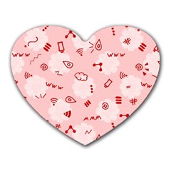 Background Graphic Beautiful Wallpaper Art Heart Mousepad by Uceng