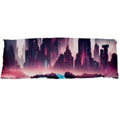 Urban City Cyberpunk River Cyber Tech Future Body Pillow Case Dakimakura (two Sides) by Uceng