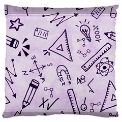 Science Research Curious Search Inspect Scientific Large Flano Cushion Case (two Sides) by Uceng